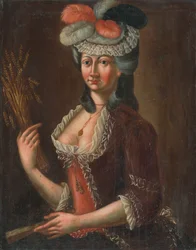 Ritratto di una signora con spighe